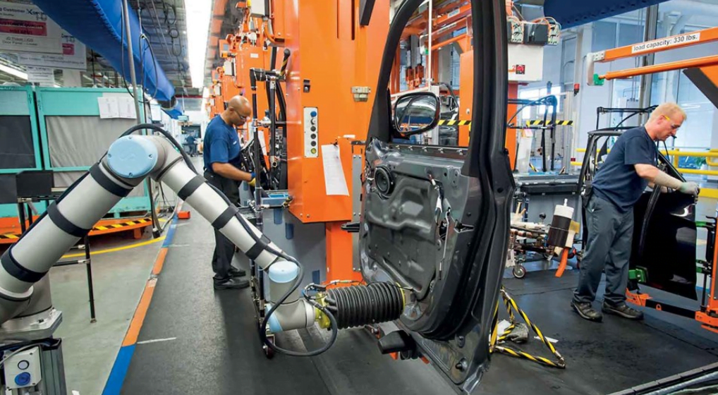 Cobots-autoindustrie cobots in de autoindustrie
