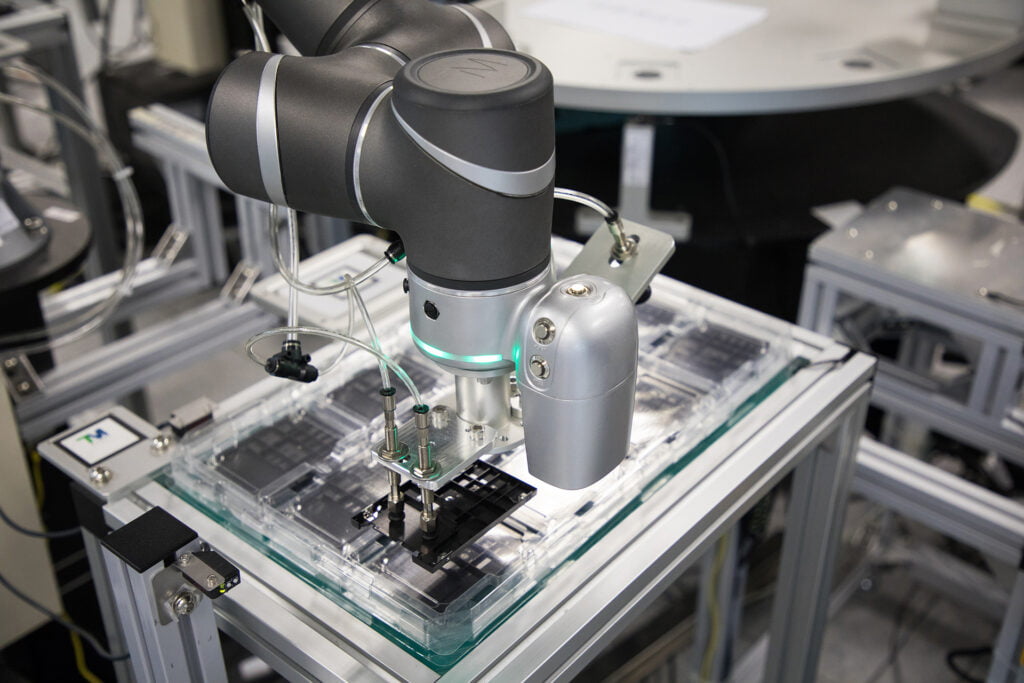 Soldering with a cobot Collaborative robot soldering