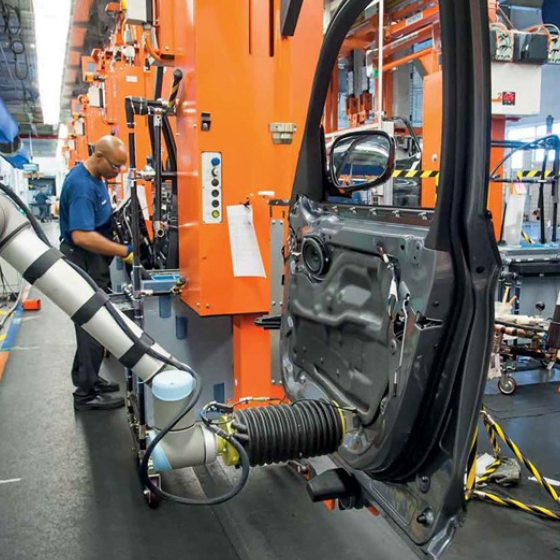 Cobots-autoindustrie cobots in de autoindustrie